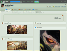 Tablet Screenshot of ianschofield.deviantart.com