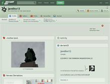 Tablet Screenshot of javelinx13.deviantart.com