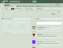 Tablet Screenshot of kaneeli.deviantart.com