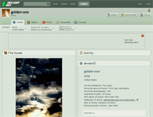 Tablet Screenshot of golden-one.deviantart.com