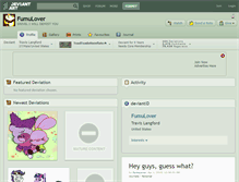 Tablet Screenshot of fumulover.deviantart.com