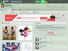 Tablet Screenshot of aldrian16.deviantart.com