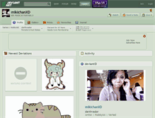 Tablet Screenshot of mikichanxd.deviantart.com