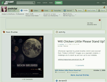 Tablet Screenshot of pookstar.deviantart.com
