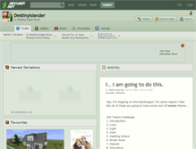 Tablet Screenshot of destinyislander.deviantart.com