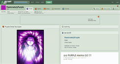 Desktop Screenshot of passionatelypurple.deviantart.com