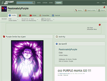 Tablet Screenshot of passionatelypurple.deviantart.com