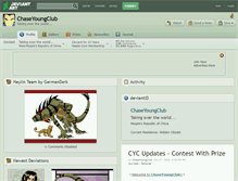 Tablet Screenshot of chaseyoungclub.deviantart.com