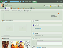 Tablet Screenshot of cooliceman.deviantart.com