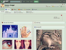 Tablet Screenshot of honey-vinegar.deviantart.com
