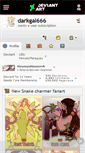 Mobile Screenshot of darkgal666.deviantart.com