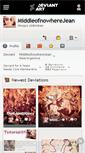Mobile Screenshot of middleofnowherejean.deviantart.com