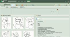 Desktop Screenshot of luckymeow.deviantart.com