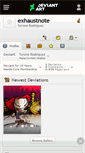 Mobile Screenshot of exhaustnote.deviantart.com