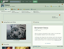 Tablet Screenshot of drakeor.deviantart.com