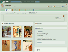 Tablet Screenshot of joobluu.deviantart.com