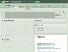Tablet Screenshot of club-list.deviantart.com