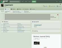 Tablet Screenshot of noapplesplz2.deviantart.com