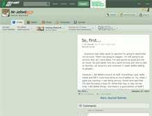 Tablet Screenshot of mr-jolted.deviantart.com