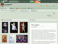 Tablet Screenshot of heavengreen.deviantart.com