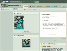 Tablet Screenshot of eastcoastcosplay.deviantart.com