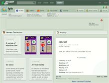 Tablet Screenshot of fghh.deviantart.com