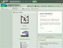 Tablet Screenshot of dragonkin-group.deviantart.com