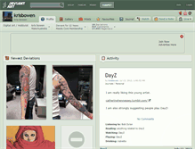Tablet Screenshot of krisbowen.deviantart.com