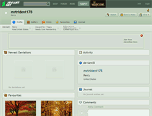 Tablet Screenshot of mrtrident178.deviantart.com