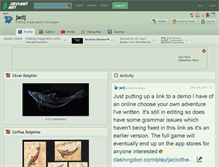 Tablet Screenshot of jacij.deviantart.com
