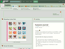 Tablet Screenshot of huejuice.deviantart.com