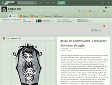 Tablet Screenshot of corpse-boy.deviantart.com