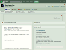 Tablet Screenshot of gurumageman.deviantart.com