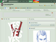 Tablet Screenshot of heavymetalgear.deviantart.com