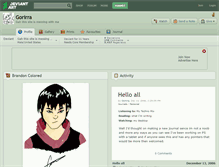 Tablet Screenshot of gorirra.deviantart.com