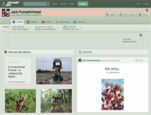 Tablet Screenshot of jack-pumpkinhead.deviantart.com