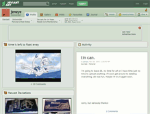 Tablet Screenshot of jenzye.deviantart.com