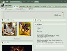 Tablet Screenshot of kizzytown.deviantart.com