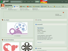 Tablet Screenshot of hermiona.deviantart.com
