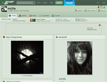 Tablet Screenshot of anj3lla.deviantart.com