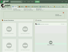 Tablet Screenshot of ianrath.deviantart.com