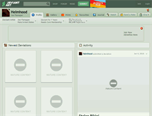 Tablet Screenshot of helmhood.deviantart.com