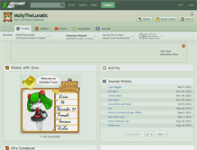 Tablet Screenshot of mollythelunatic.deviantart.com