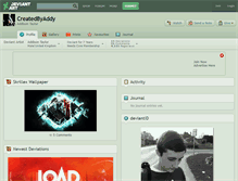 Tablet Screenshot of createdbyaddy.deviantart.com