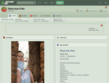 Tablet Screenshot of maya-aya-chan.deviantart.com