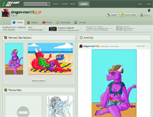 Tablet Screenshot of dragon-man13.deviantart.com