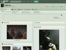 Tablet Screenshot of magnusss.deviantart.com