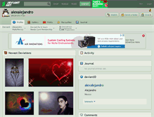 Tablet Screenshot of alexalejandro.deviantart.com