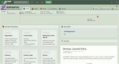 Desktop Screenshot of deathsparlour.deviantart.com