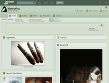 Tablet Screenshot of khos-prinz.deviantart.com
